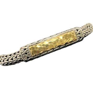 John Hardy Gold and Silver Palu ID Bracelet